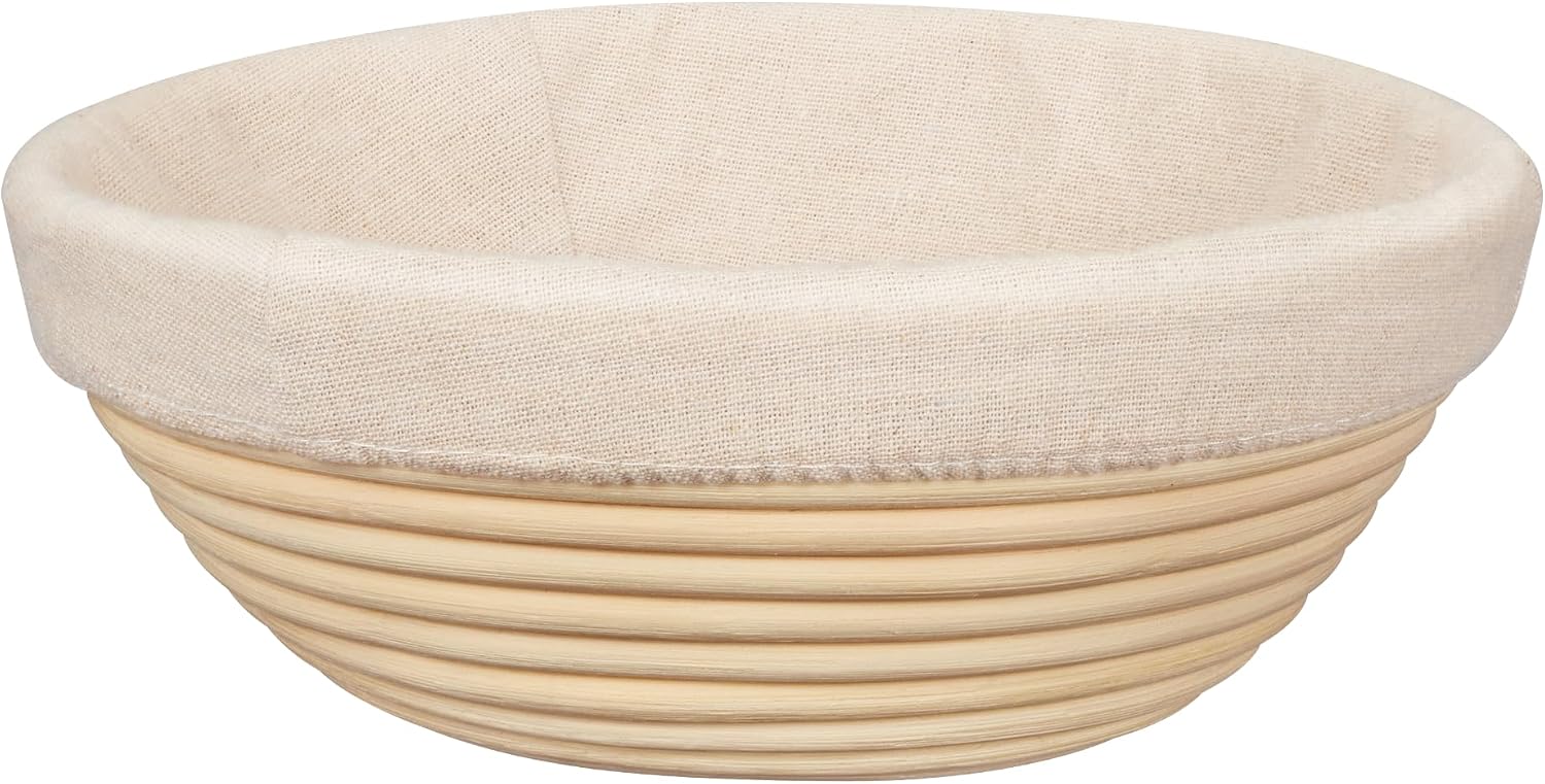 Kootek Round Banneton Proofing Basket with Liner (9-Inch)