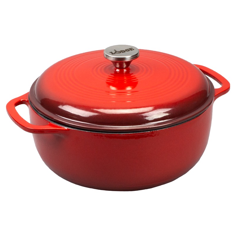 Lodge 6 Quart Enameled Cast Iron Dutch Oven