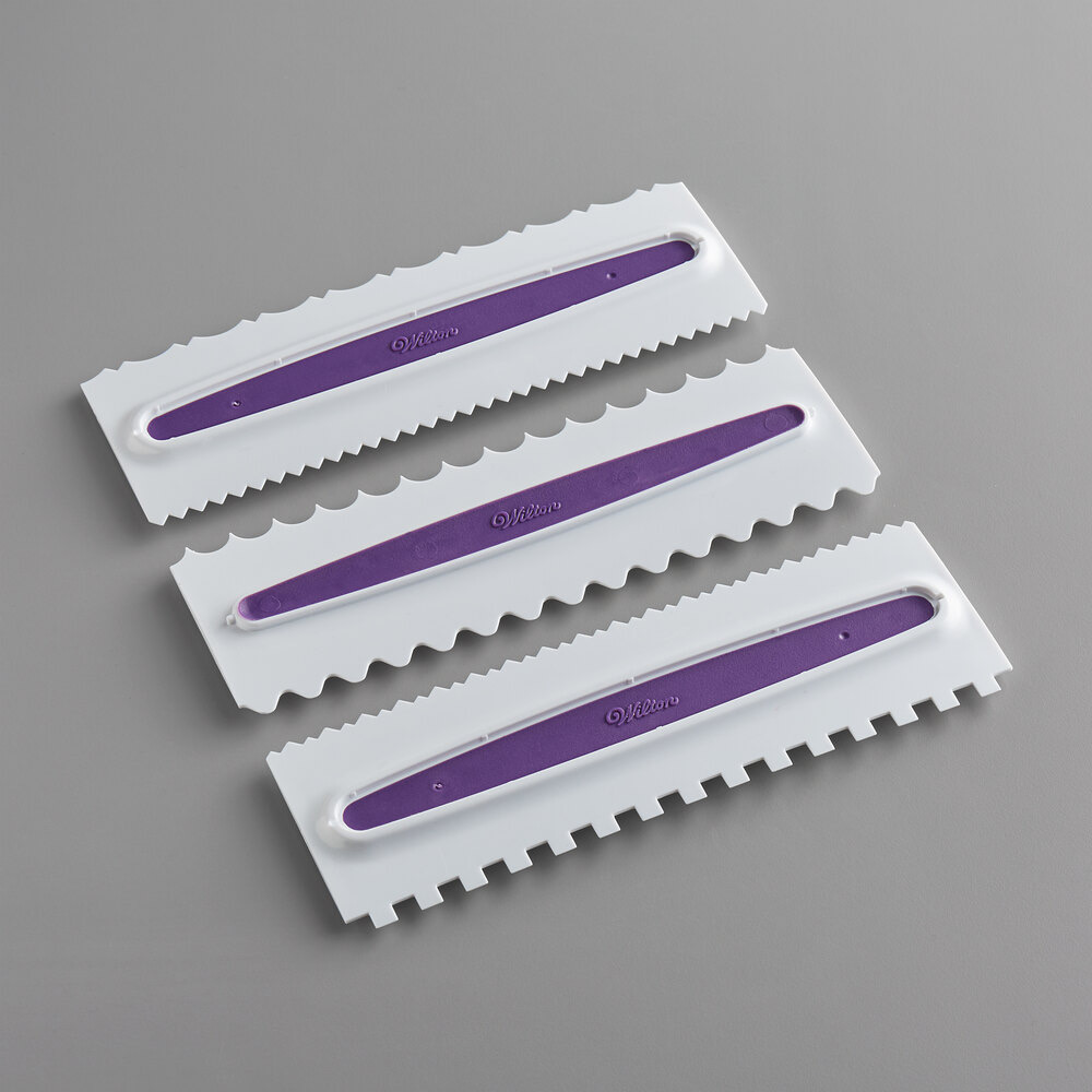 Wilton 3-Piece Icing Comb and Decorating Set