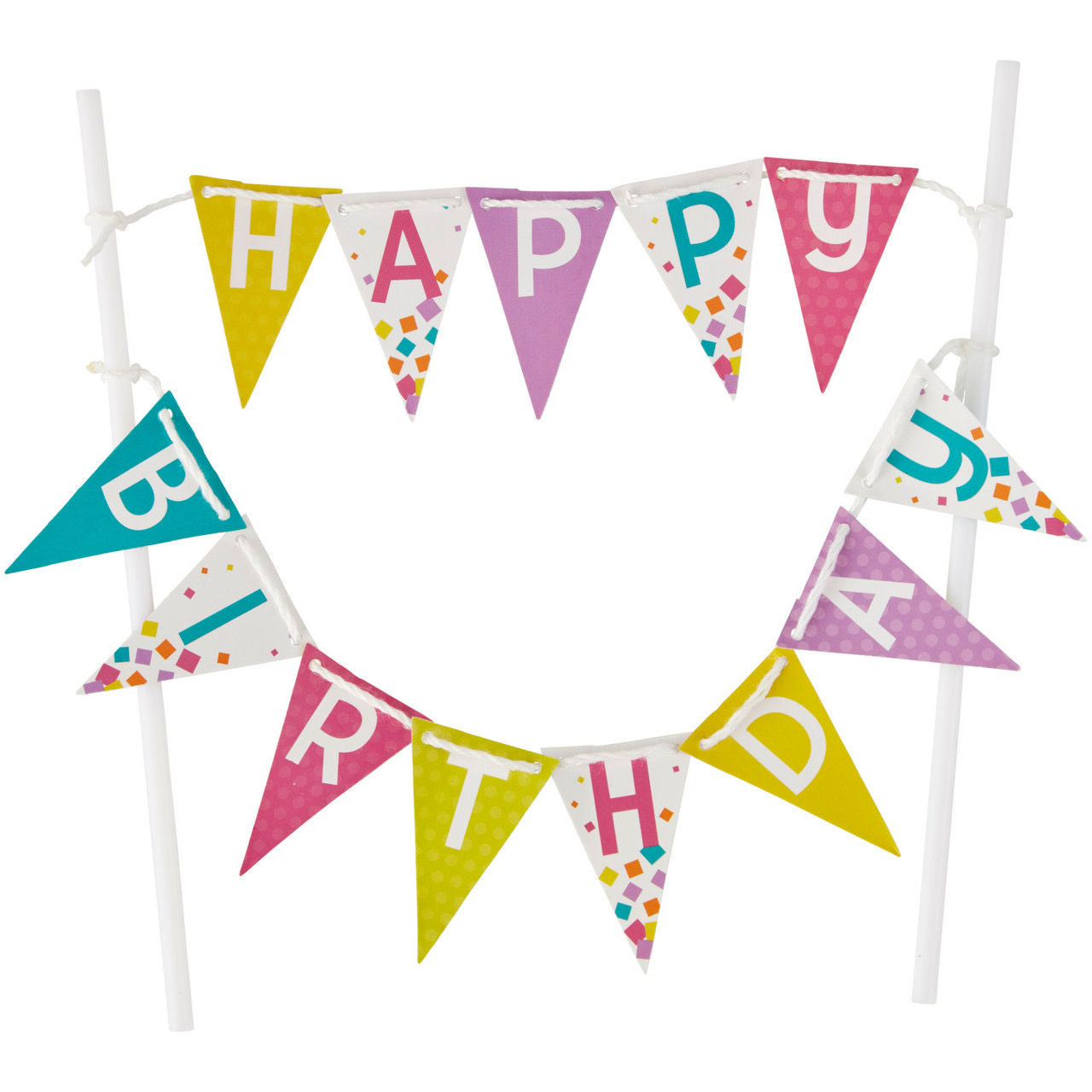 Wilton Happy Birthday Cake Topper Banner Pick