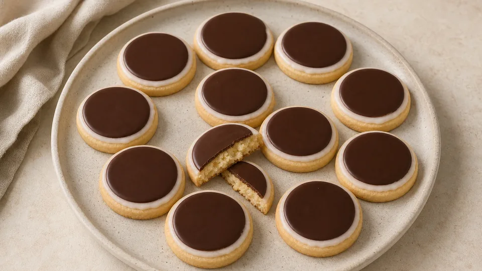 Dark Chocolate Mint Shortbread