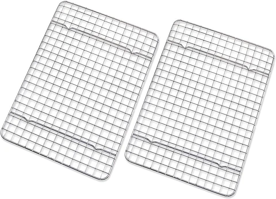 Checkered Chef Stainless Steel Cooling Racks (Set of 2)