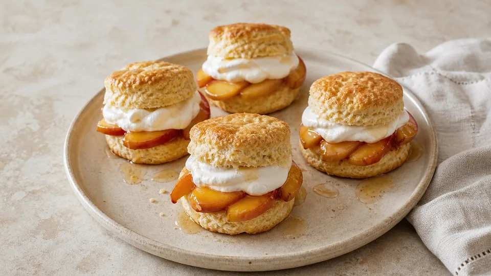 Peach Ginger Shortcakes
